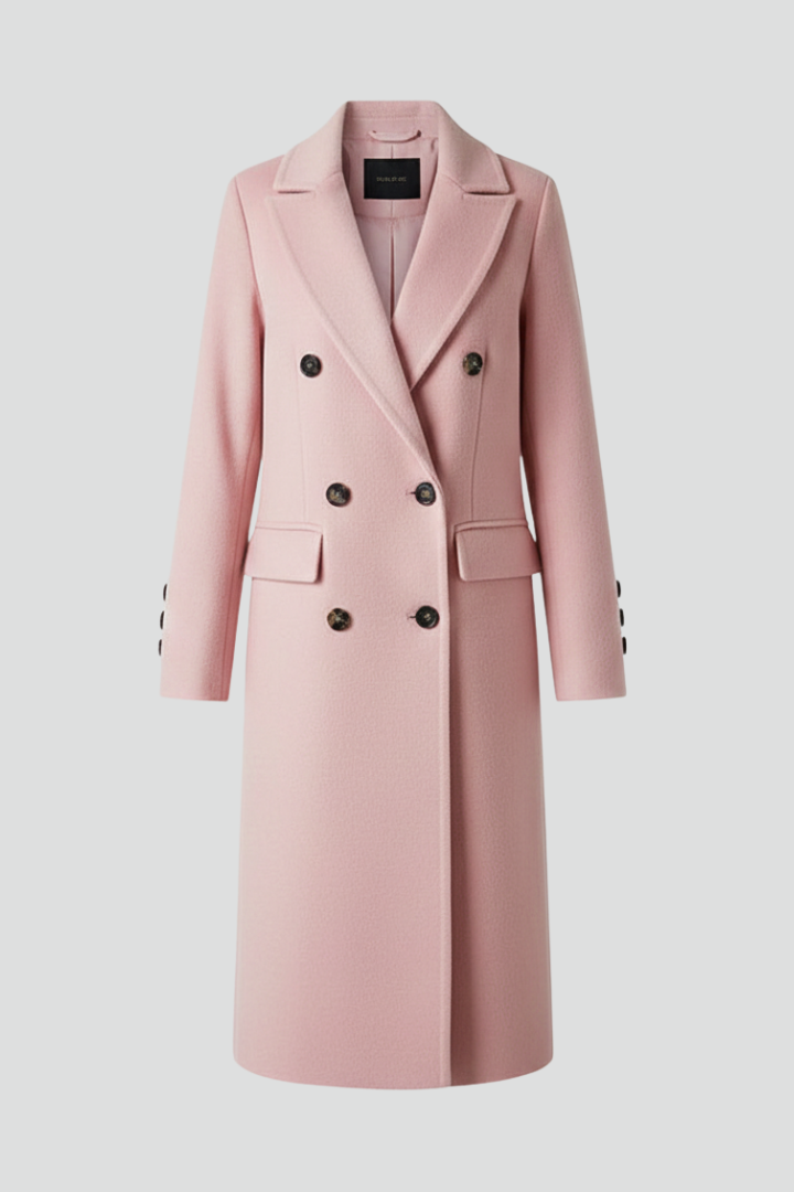 Georgia | Double Breasted Tailored Long Coat