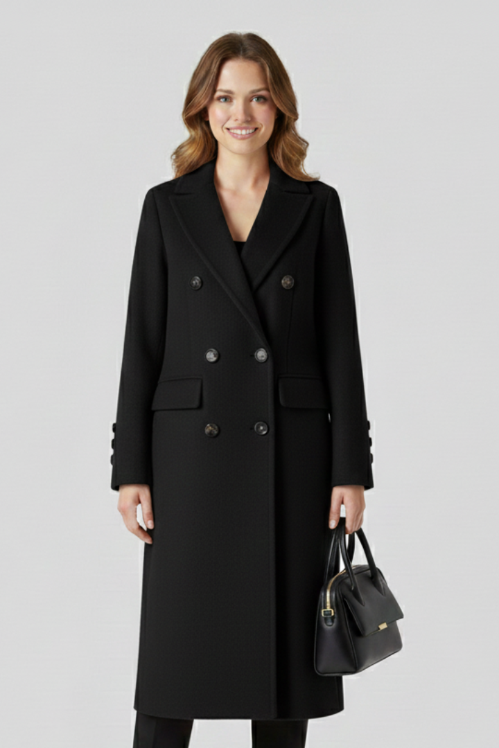 Georgia | Double Breasted Tailored Long Coat