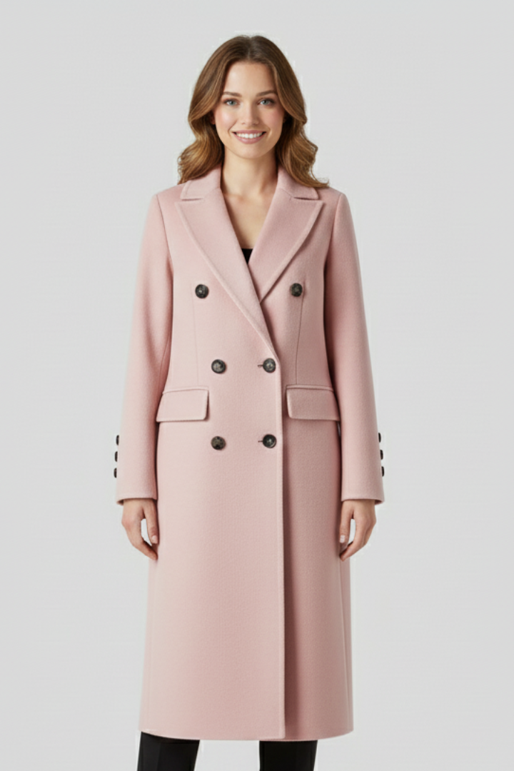 Georgia | Double Breasted Tailored Long Coat