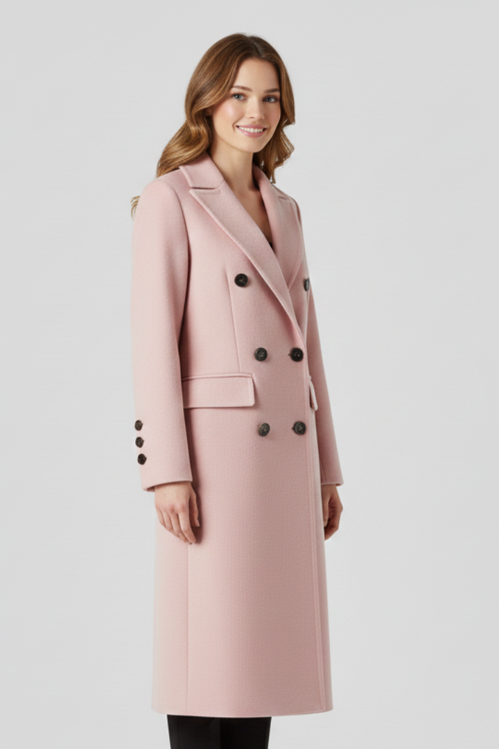 Georgia | Double Breasted Tailored Long Coat