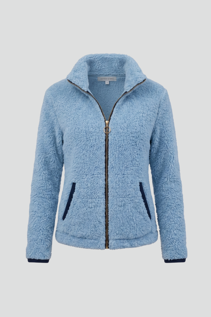 Chloe | Textured Long Sleeve Fleece Jacket