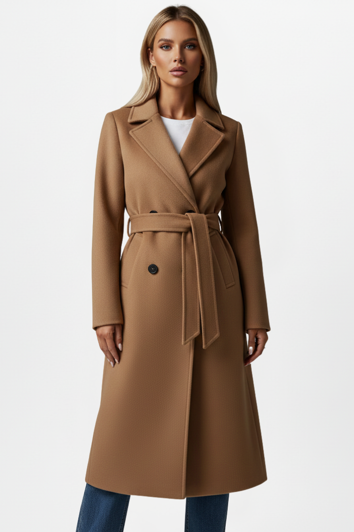 Isabella | Elegant Double Breasted Trench Coat
