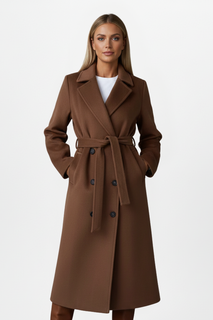 Isabella | Elegant Double Breasted Trench Coat