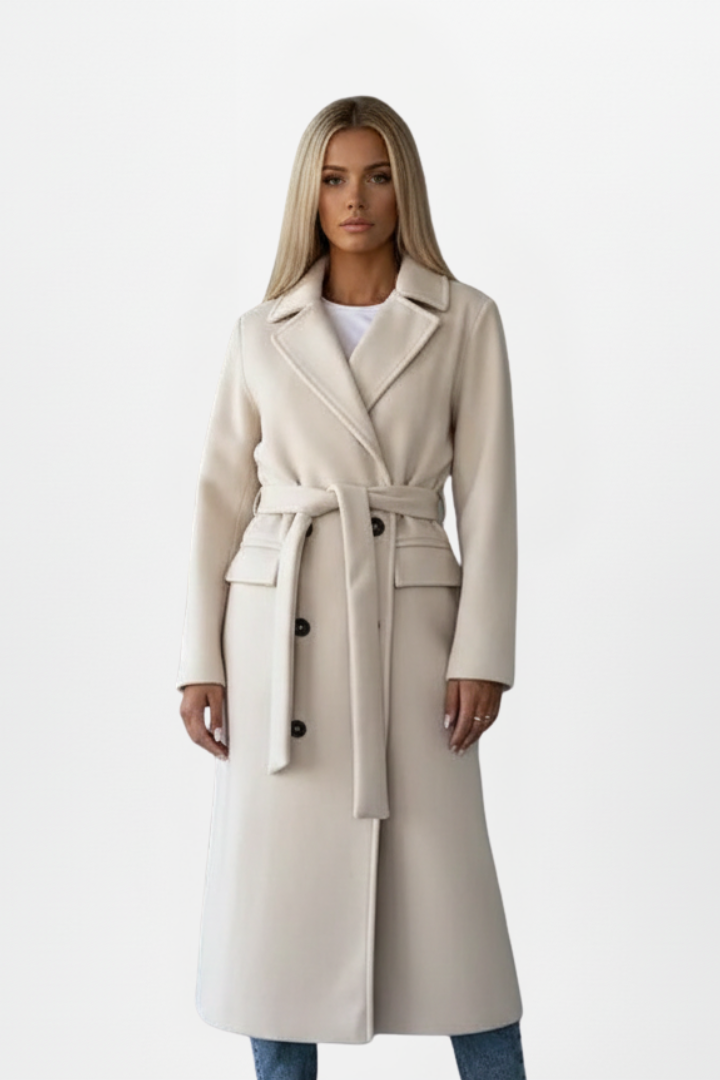 Isabella | Elegant Double Breasted Trench Coat