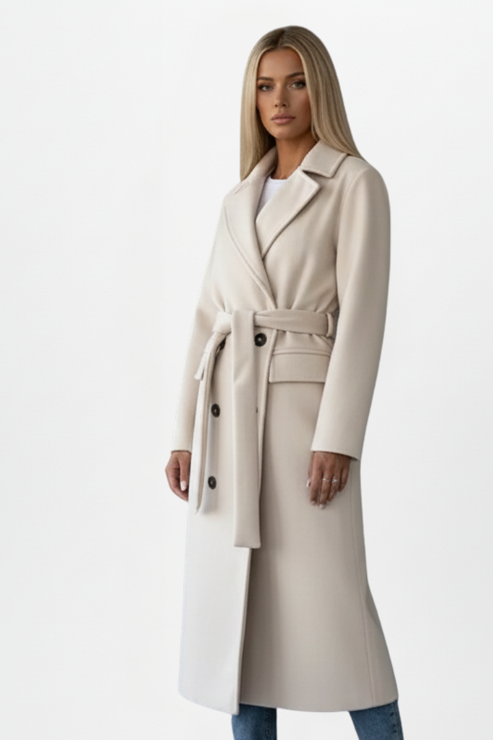 Isabella | Elegant Double Breasted Trench Coat