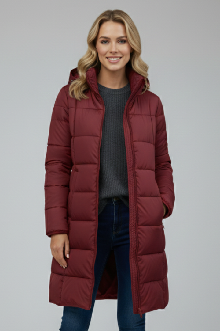 Naomi | Hooded Longline Puffer Jacket