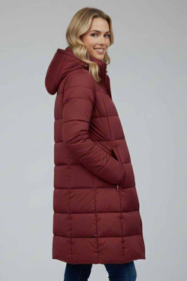 Naomi | Hooded Longline Puffer Jacket