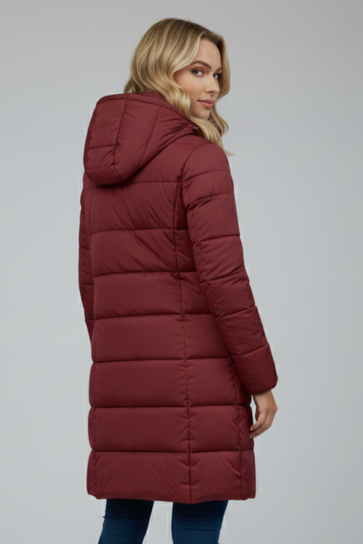 Naomi | Hooded Longline Puffer Jacket