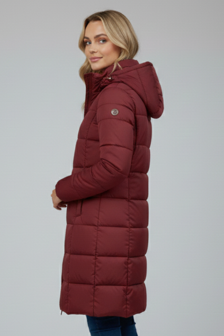 Naomi | Hooded Longline Puffer Jacket