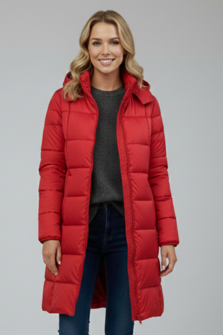 Naomi | Hooded Longline Puffer Jacket