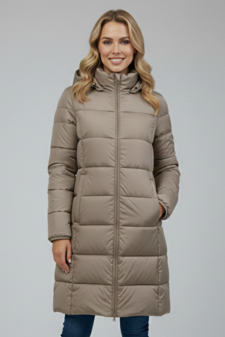 Naomi | Hooded Longline Puffer Jacket