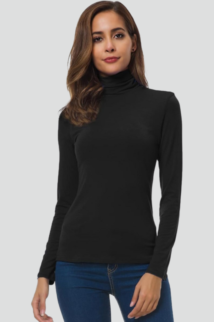 Chloe | Fitted Long Sleeve Turtleneck Sweater