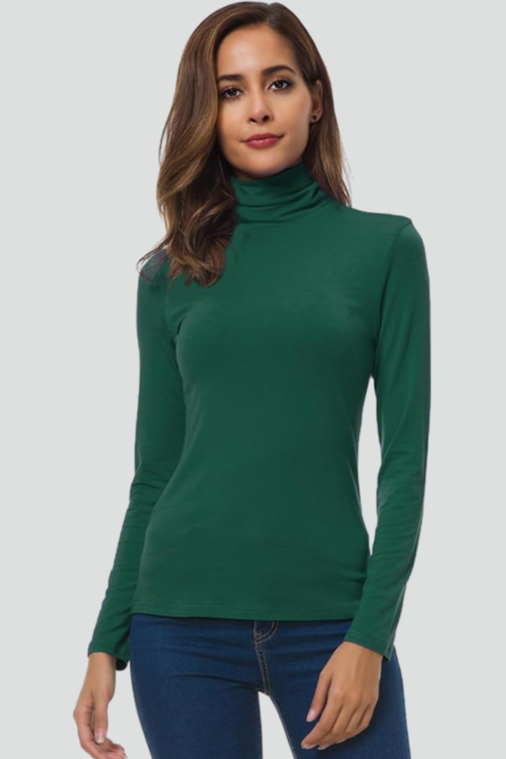 Chloe | Fitted Long Sleeve Turtleneck Sweater