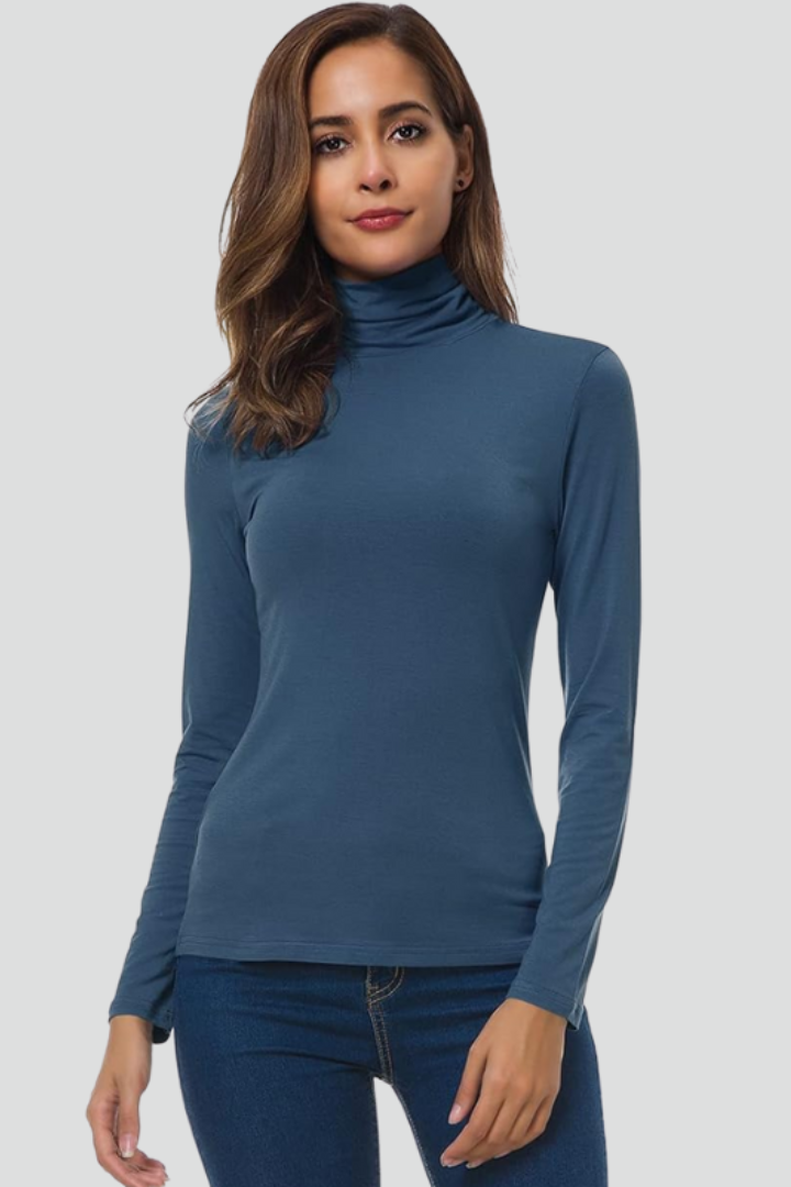 Long Sleeve Turtleneck Sweater for Women