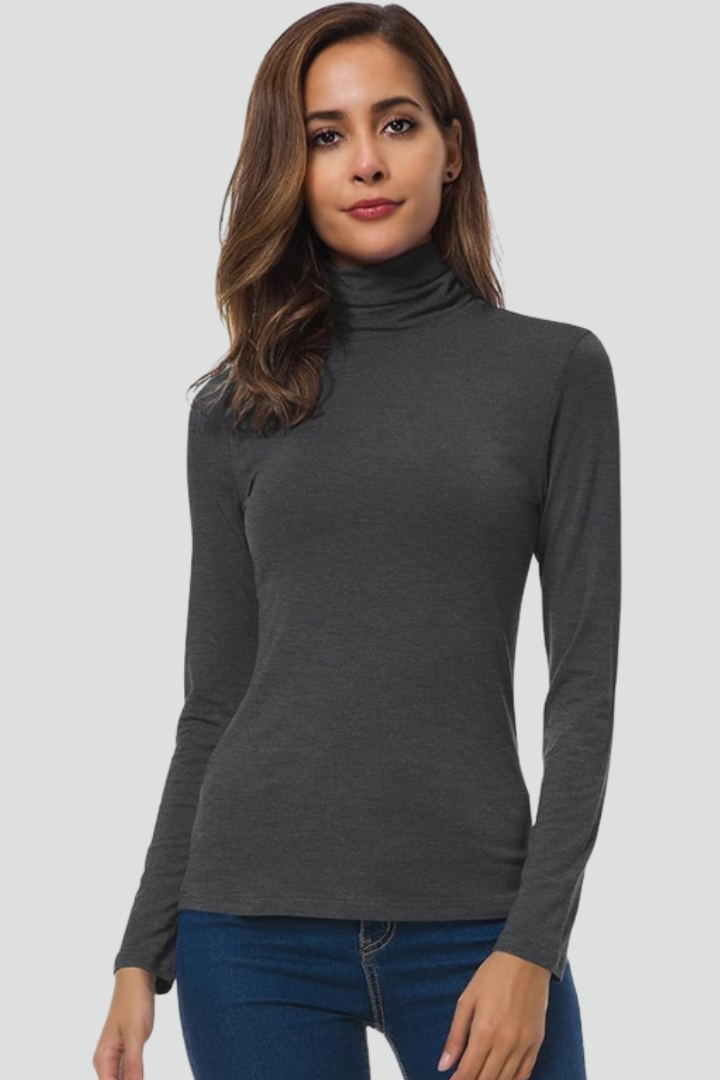 Long Sleeve Turtleneck Sweater for Women