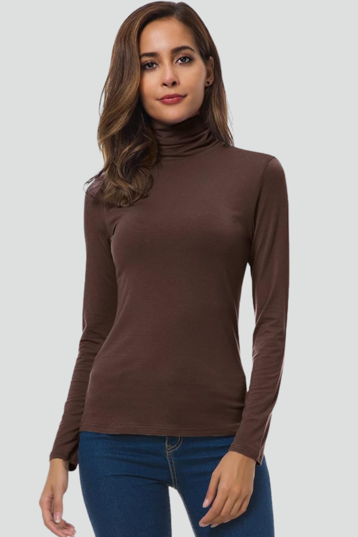 Chloe | Fitted Long Sleeve Turtleneck Sweater