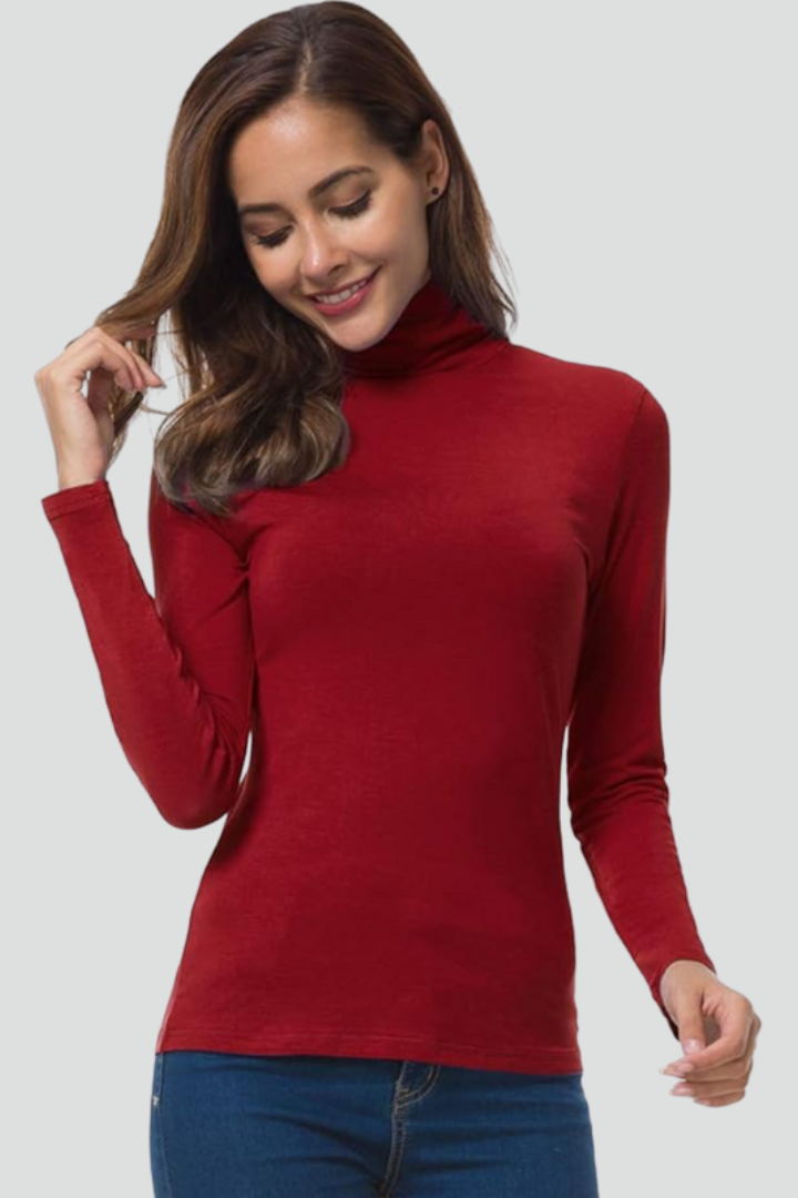 Long Sleeve Turtleneck Sweater for Women