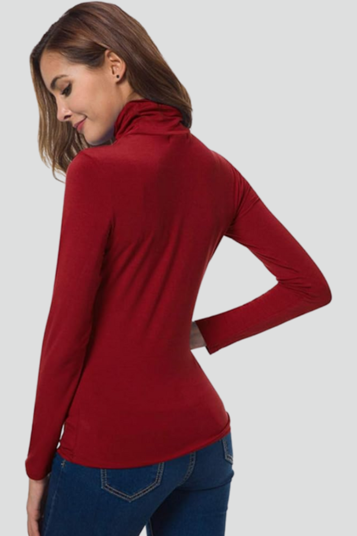 Chloe | Fitted Long Sleeve Turtleneck Sweater