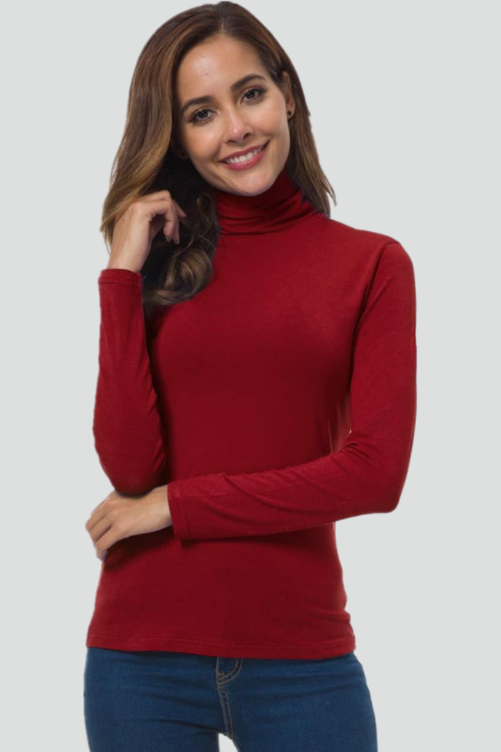 Chloe | Fitted Long Sleeve Turtleneck Sweater