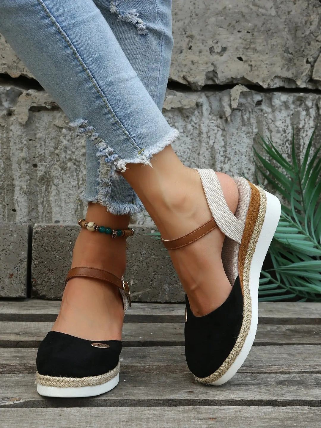 Willow | Closed Toe Slingback Wedge Sandals
