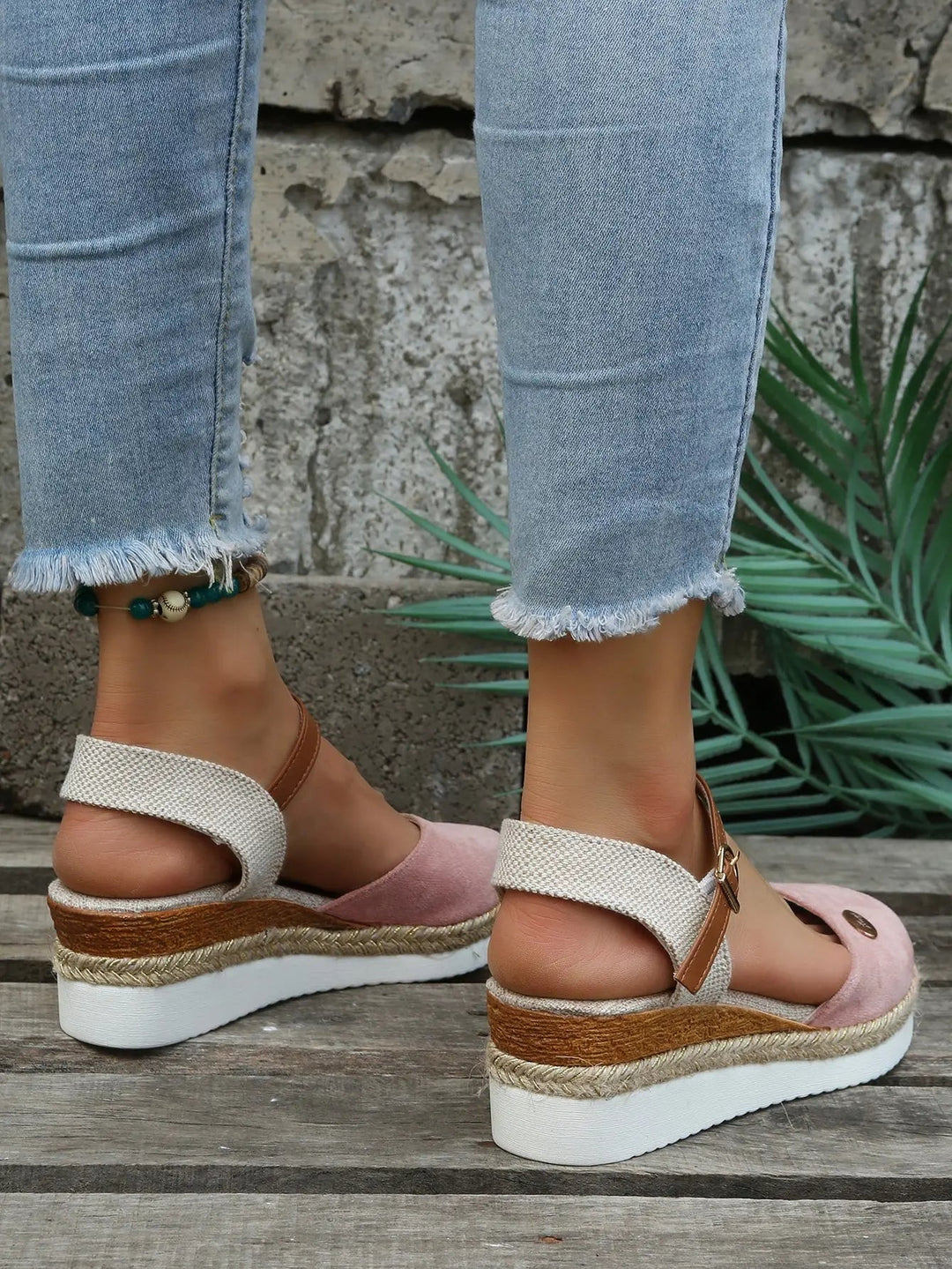 Willow | Closed Toe Slingback Wedge Sandals