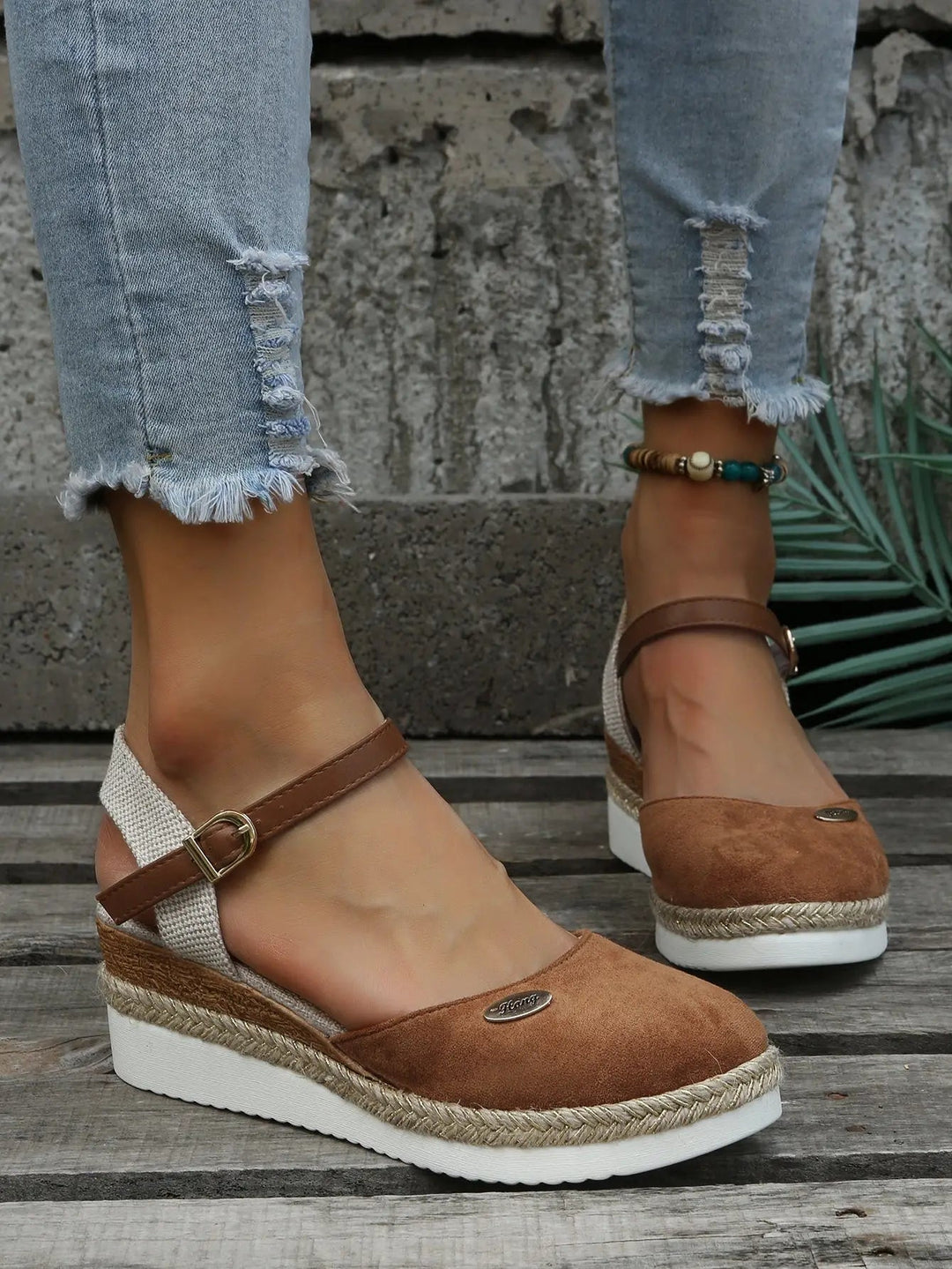 Willow | Closed Toe Slingback Wedge Sandals