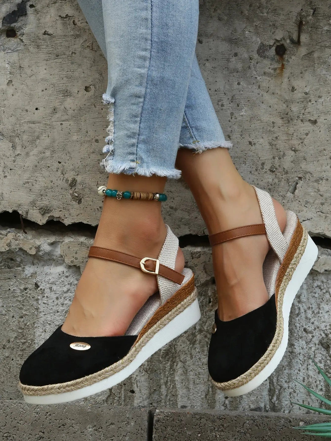 Willow | Closed Toe Slingback Wedge Sandals