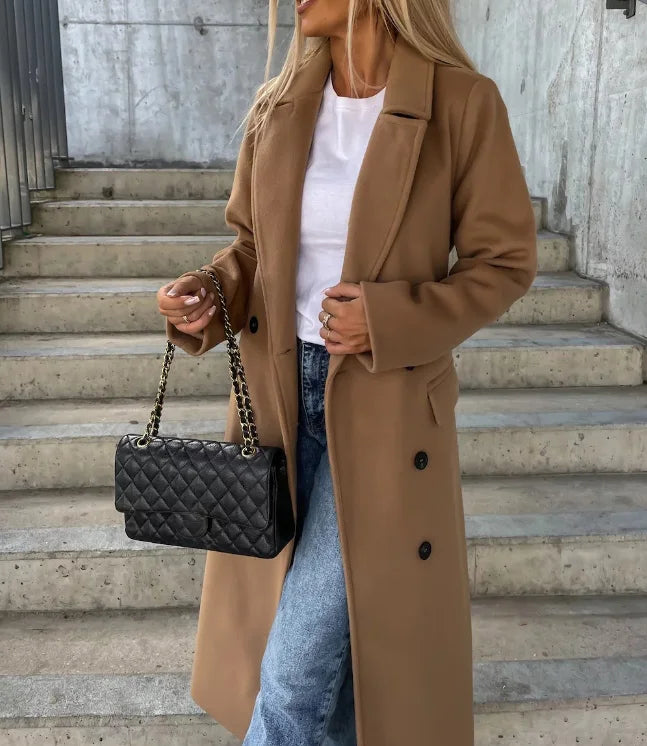Belted Double Breasted Trench Coat