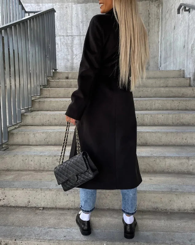 Belted Double Breasted Trench Coat