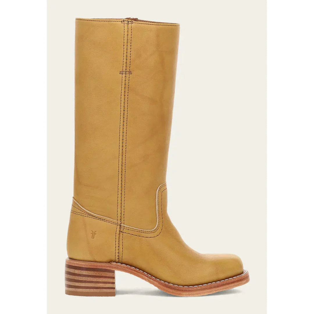 Sienna | Mid Calf Leather Block Heel Boots