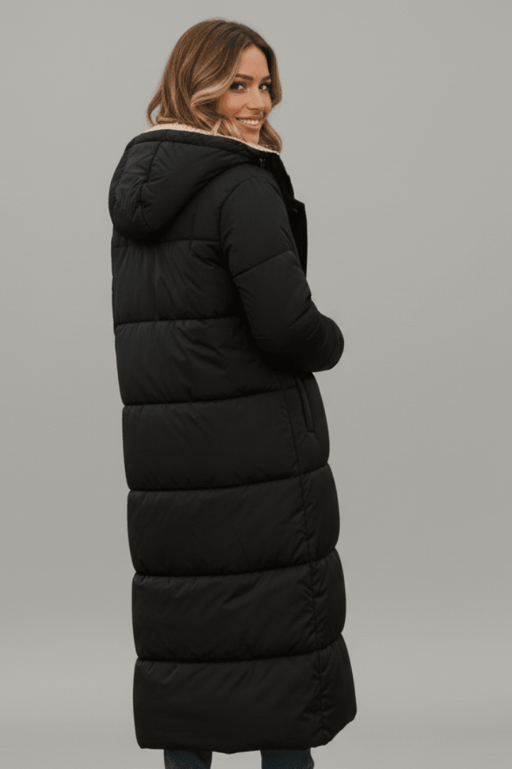 Hooded Longline Winter Puffer Coat