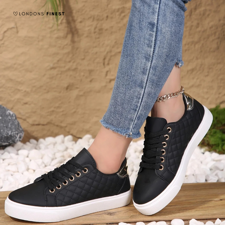 Quilted Lace Up Shoes for Women