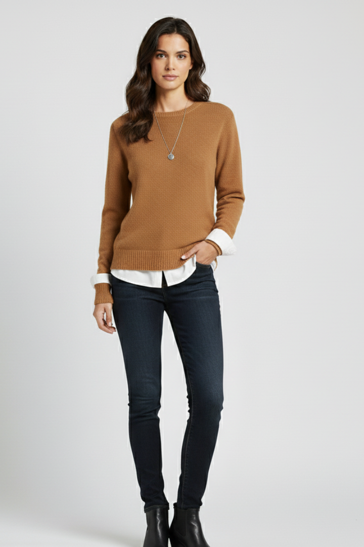 Soft Knit Crew Neck Sweater