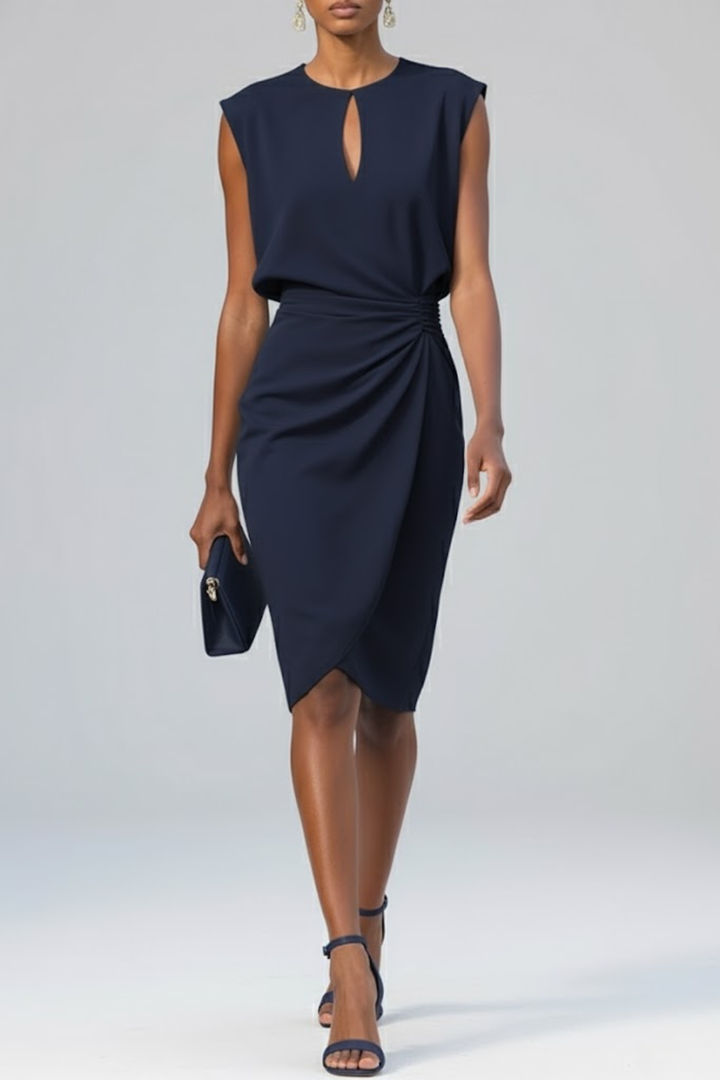 Carla | Elegant Sleeveless Wedding Guest Cocktail Dress