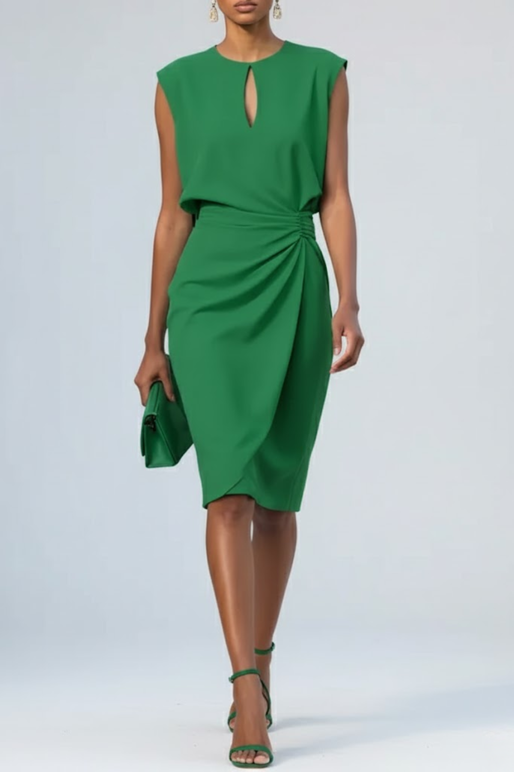 Carla | Elegant Sleeveless Wedding Guest Cocktail Dress