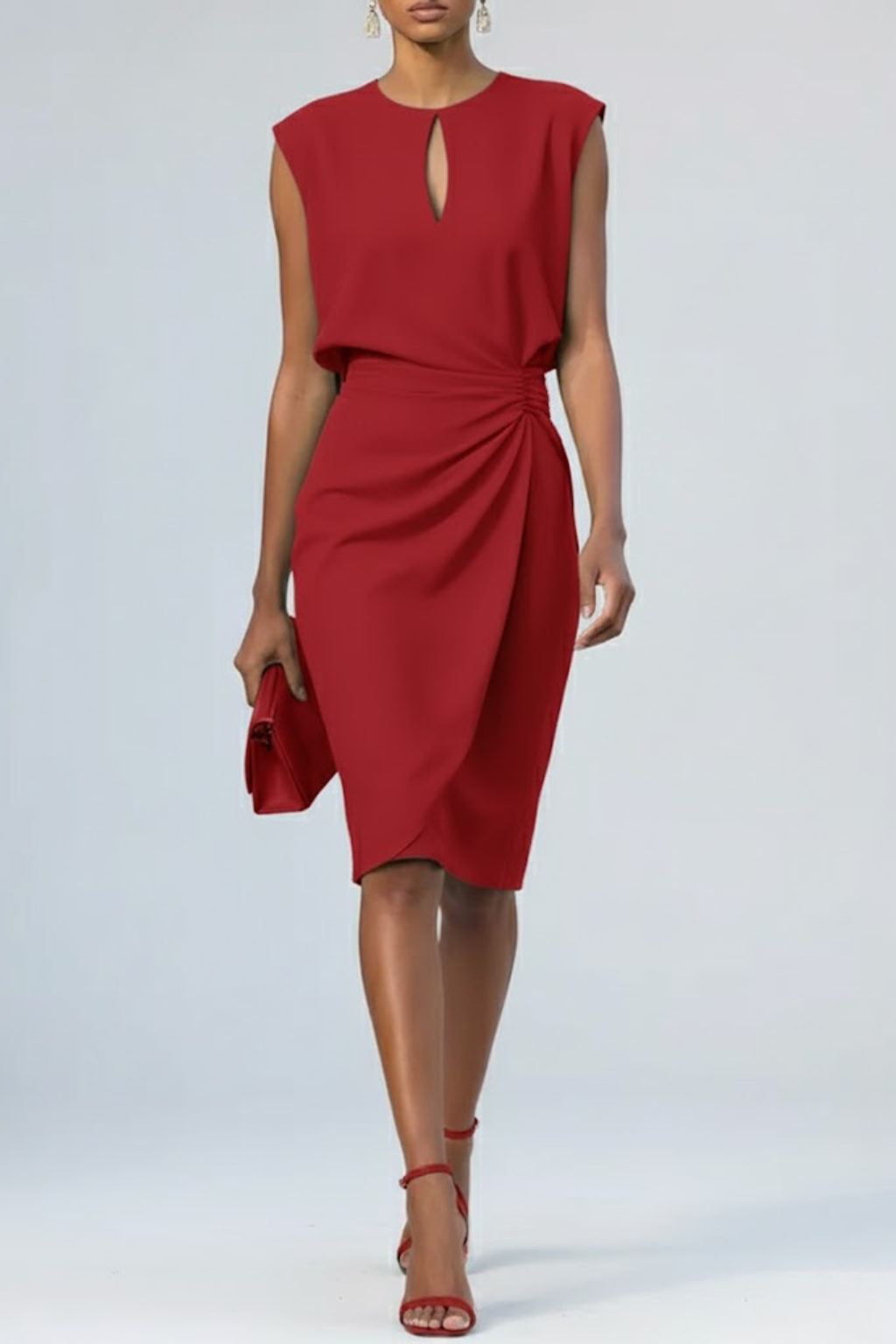 Carla | Elegant Sleeveless Wedding Guest Cocktail Dress