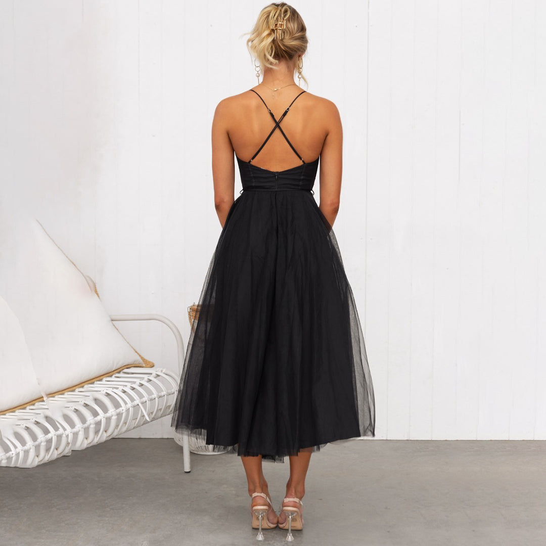Chloe | Wedding Guest Sweetheart Neck Midi Dress