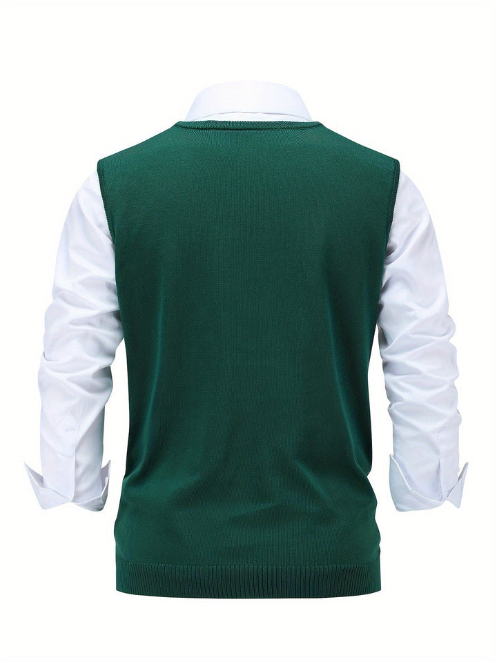Men's Argyle Knit Sweater Vest