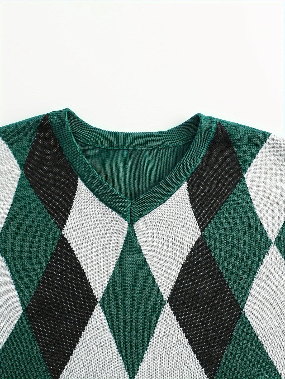 Men's Argyle Knit Sweater Vest