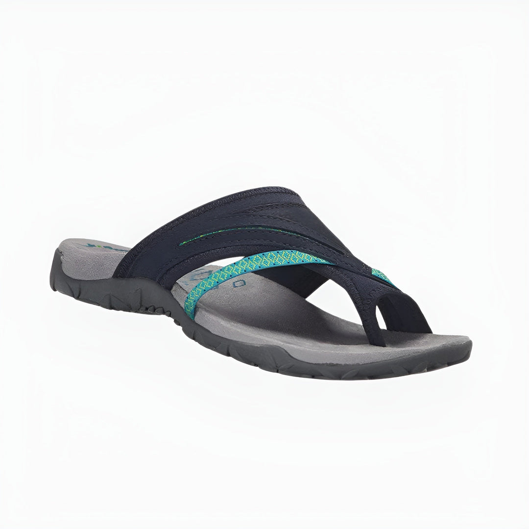 Women's Toe-Post Orthopedic Sandals with Woven Strap