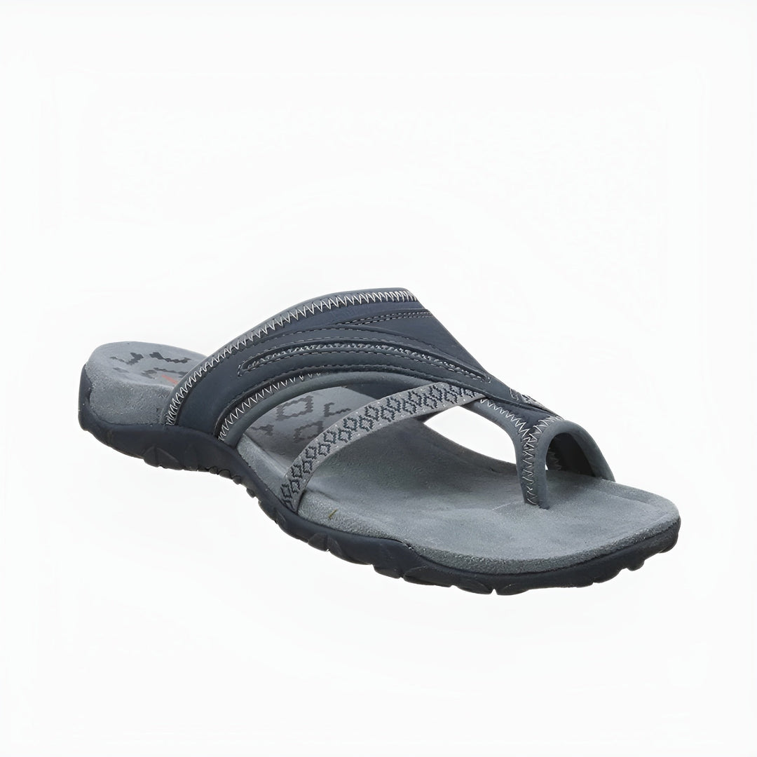 Women's Toe-Post Orthopedic Sandals with Woven Strap