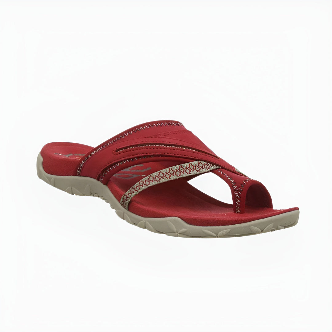 Women's Toe-Post Orthopedic Sandals with Woven Strap