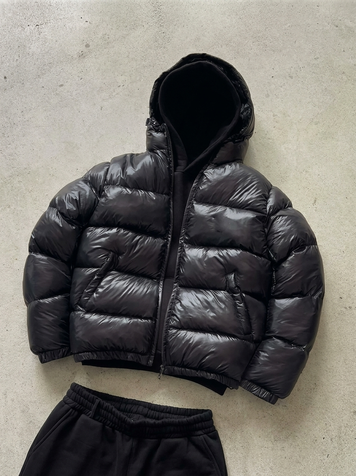Men's Cotton Padded Puffer Jacket with Hood