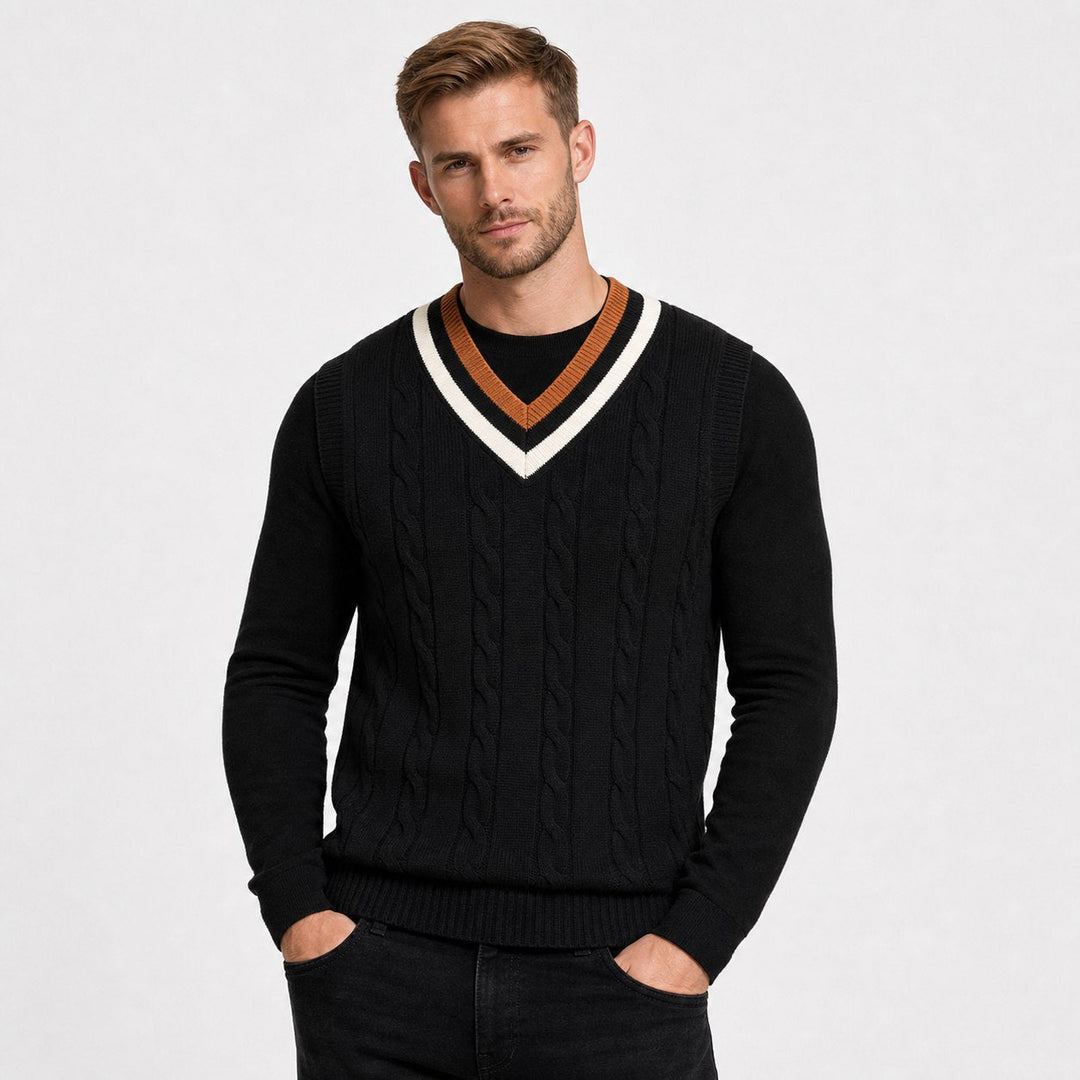 Classic Cable Knit Sweater Vest