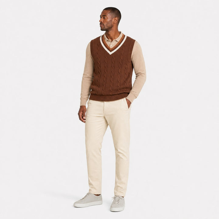 Classic Cable Knit Sweater Vest