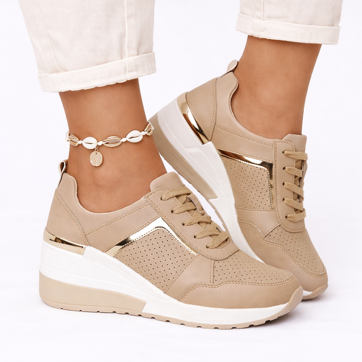 Olivia | Platform Wedge Comfort Sneakers