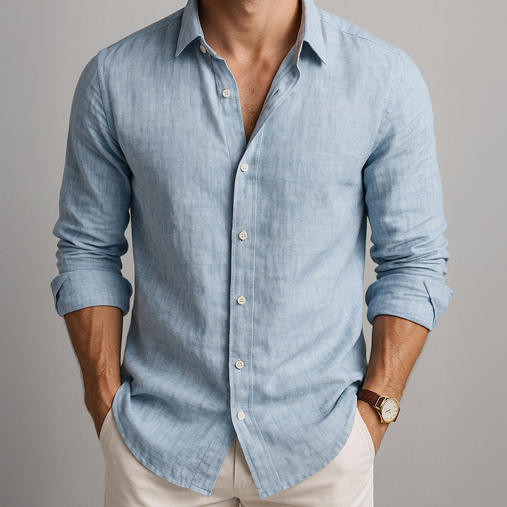 Men's Linen Shirt in a Tailored Fit