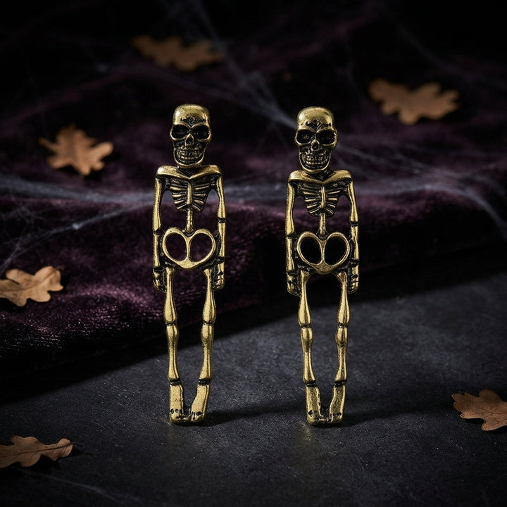 Women's Skeleton Skull Dangle Earrings for Halloween