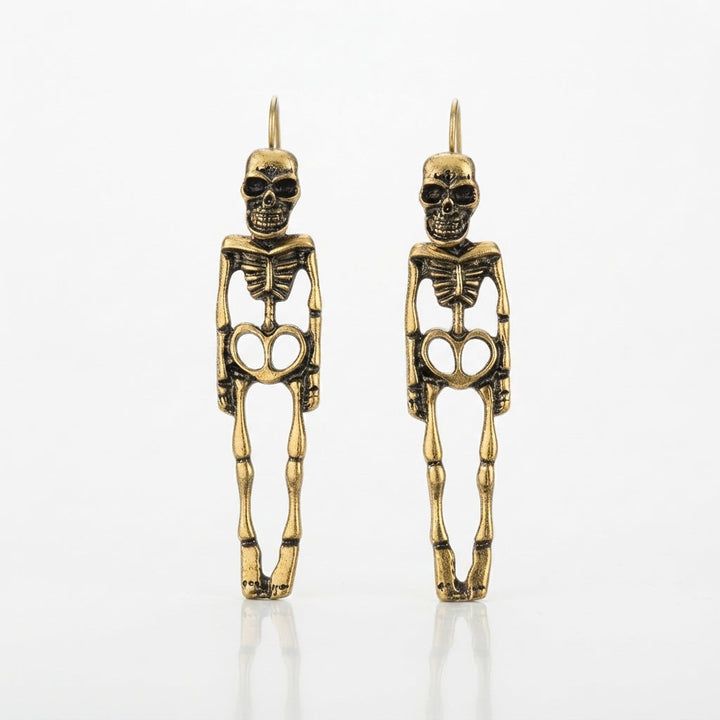 Women's Skeleton Skull Dangle Earrings for Halloween