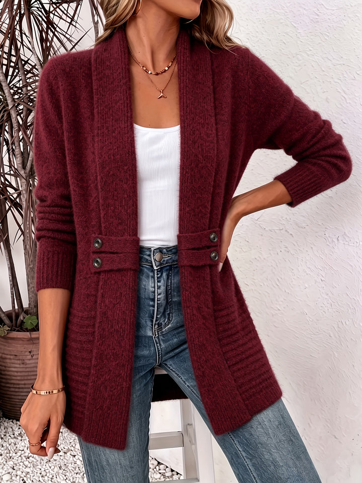 Womens Longline Knit Cardigan